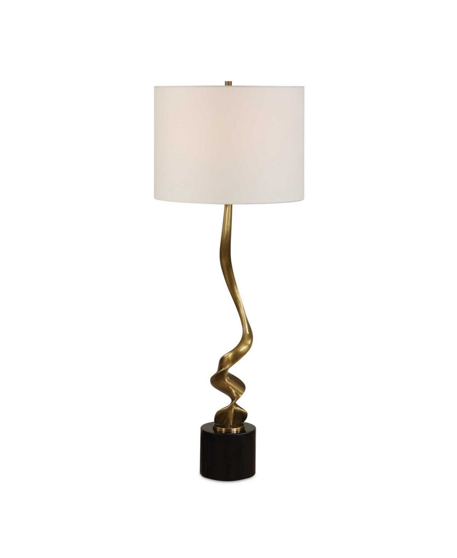 Uttermost Spiraling 35" Metal Cordless Buffet Table Lamp