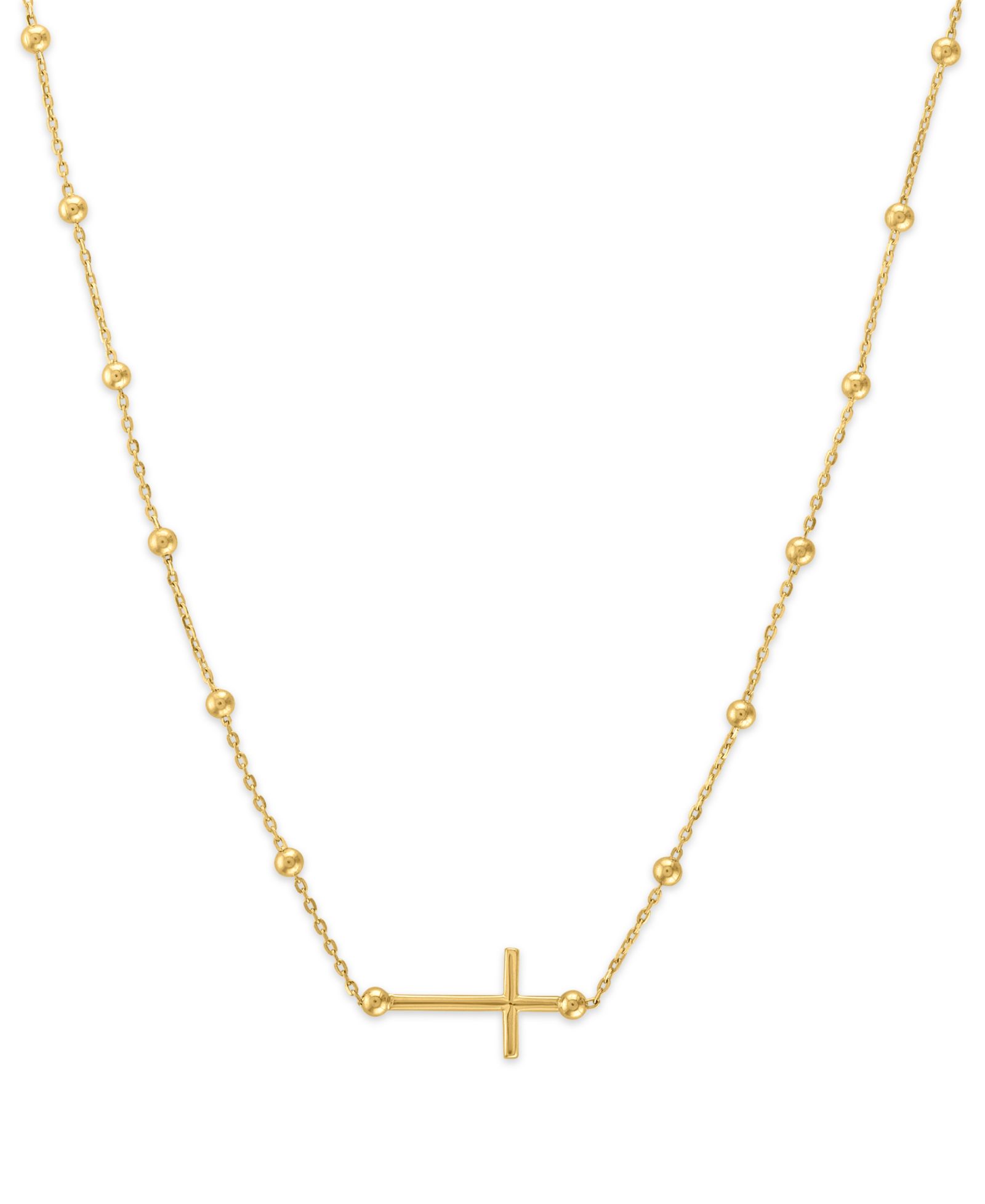 Ожерелье Macy's Beaded Chain, 10k Gold