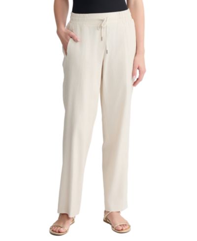 Женские повседневные брюки Jones New York Petite Mid-Rise Welt Pocket Linen
