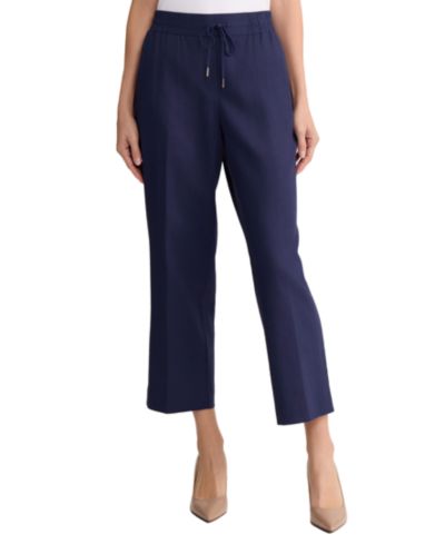 Женские повседневные брюки Jones New York Petite Mid-Rise Welt Pocket Linen