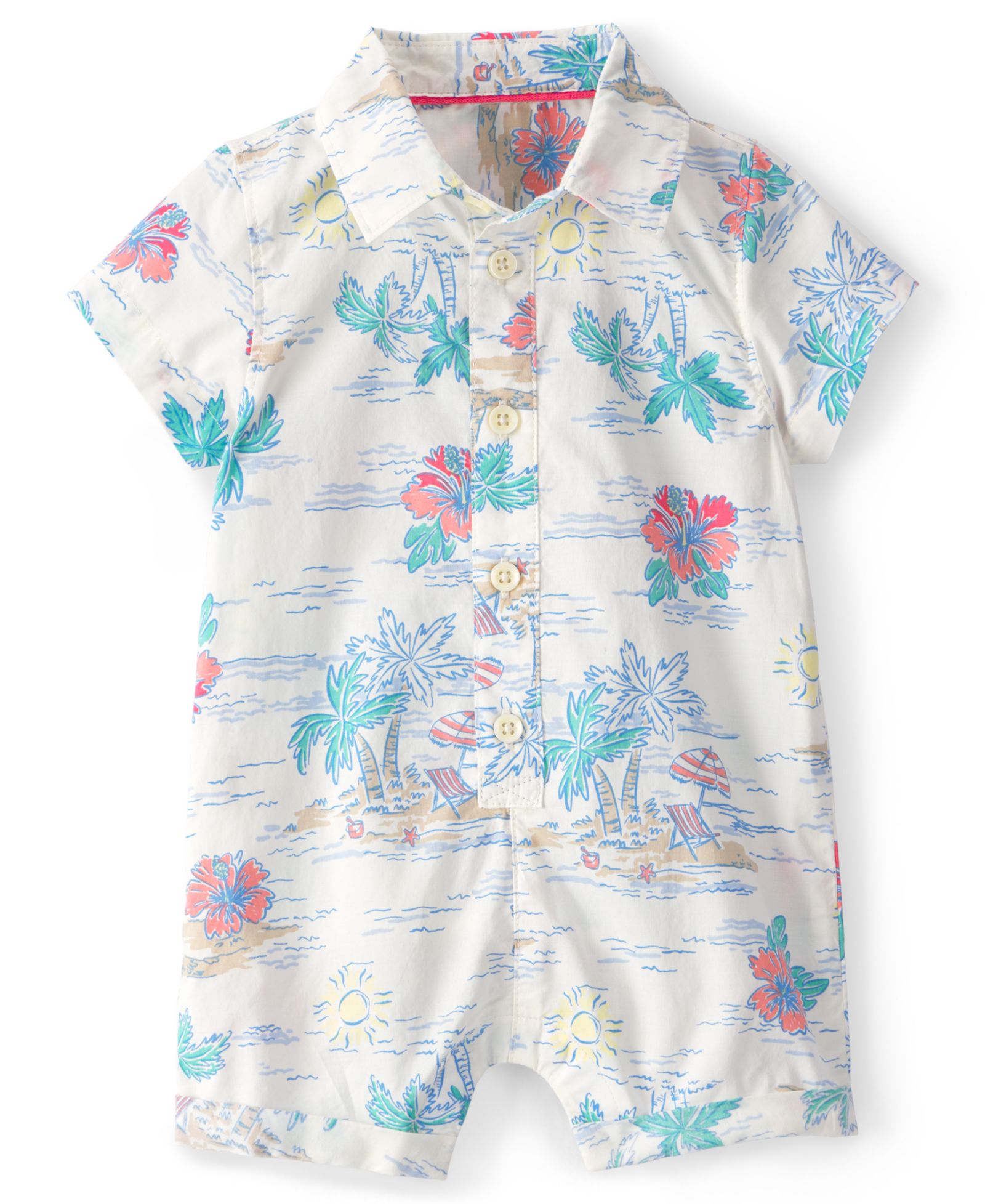Детский комбинезон Carter's Tropical Beach с коротким рукавом для мальчиков