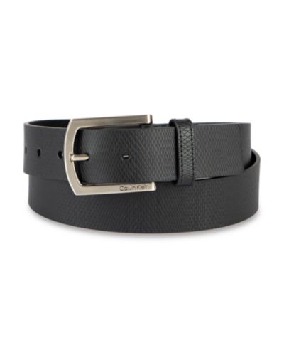 Мужской кожаный ремень Calvin Klein Embossed