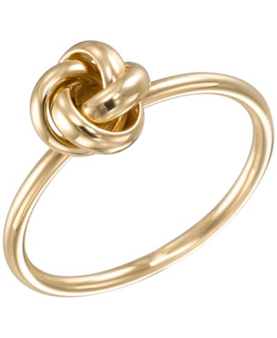 Macy's Кольцо Loveknot с высокополированной 10k Yellow Gold
