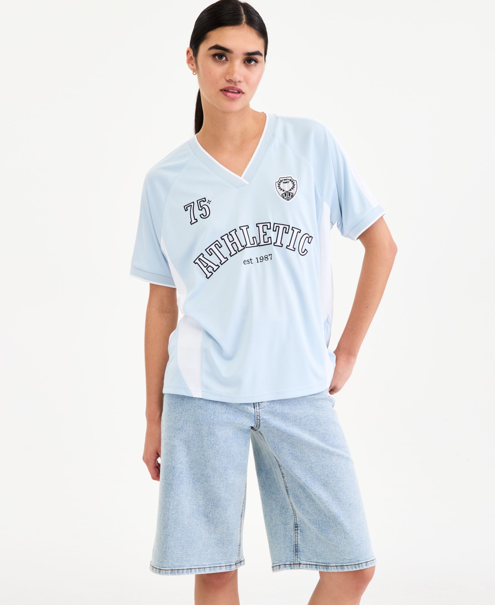 Bar III Женская футболка-джерси Sports Jersey