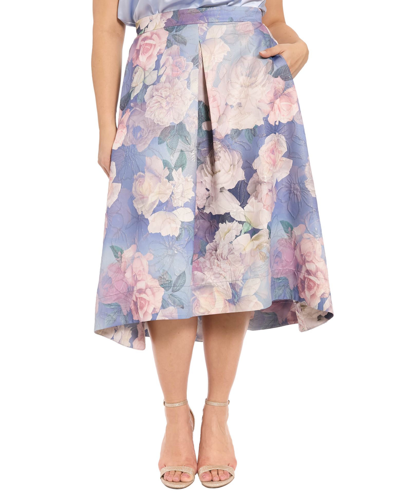 Muse Plus Size Pleated Organza Skirt