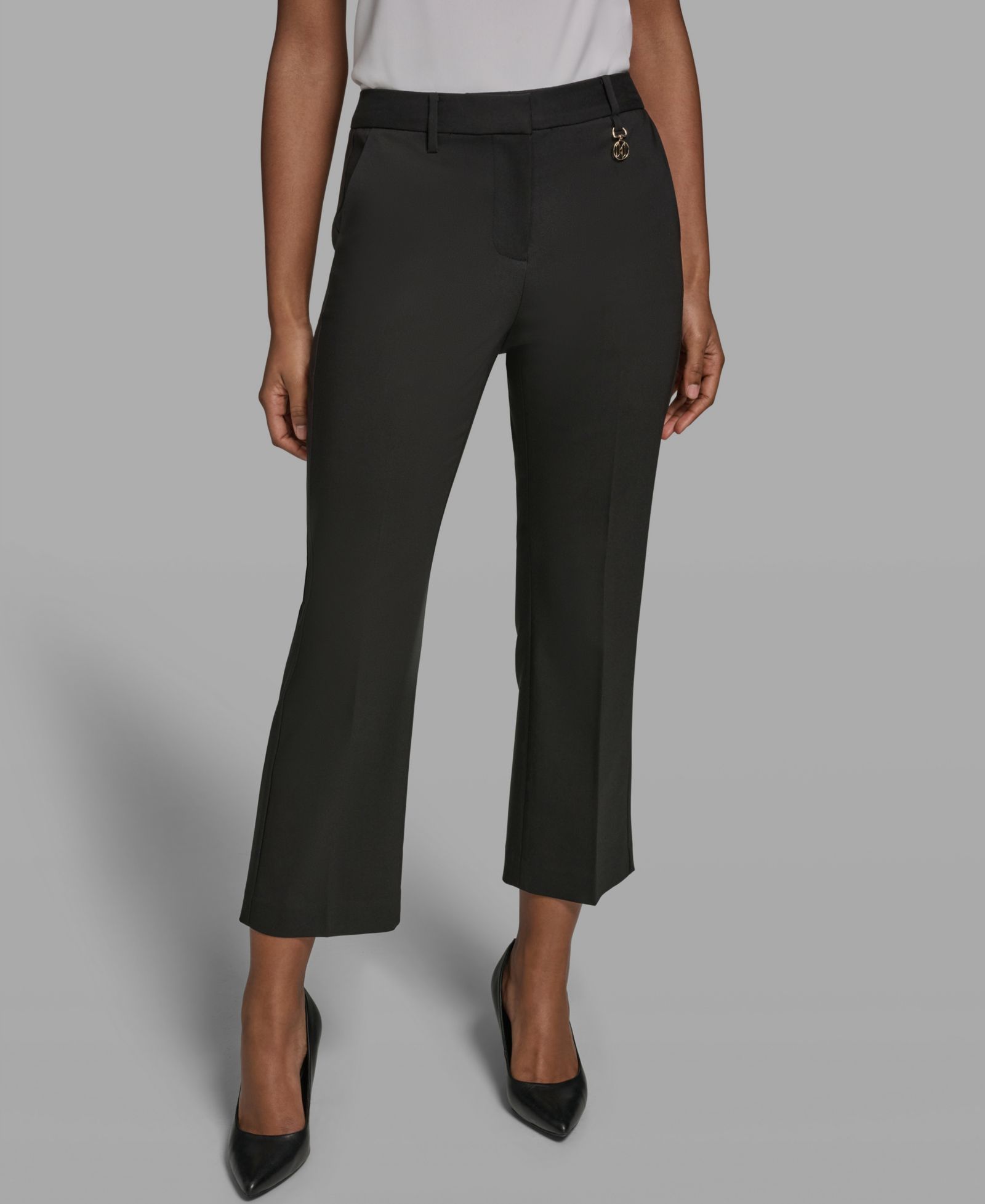 KARL LAGERFELD PARIS Women's Woven Ankle Pants