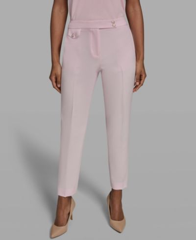 KARL LAGERFELD PARIS Women's Woven Straight Pants
