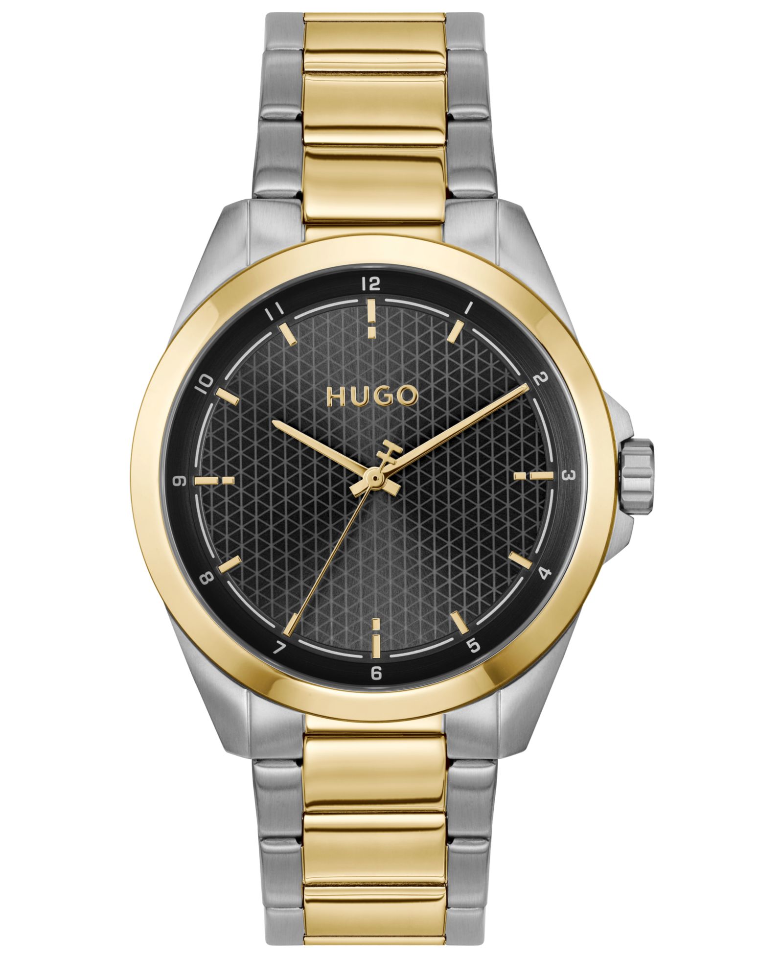 Hugo Boss Men's Seam Quartz Stainless Steel Ionic Plated Thin Gold Steel Watch, 42.5mm