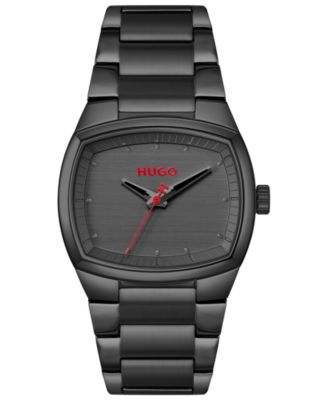 Hugo Boss Men's Telly Quartz Ionic Plated Black Steel Watch, 40mm