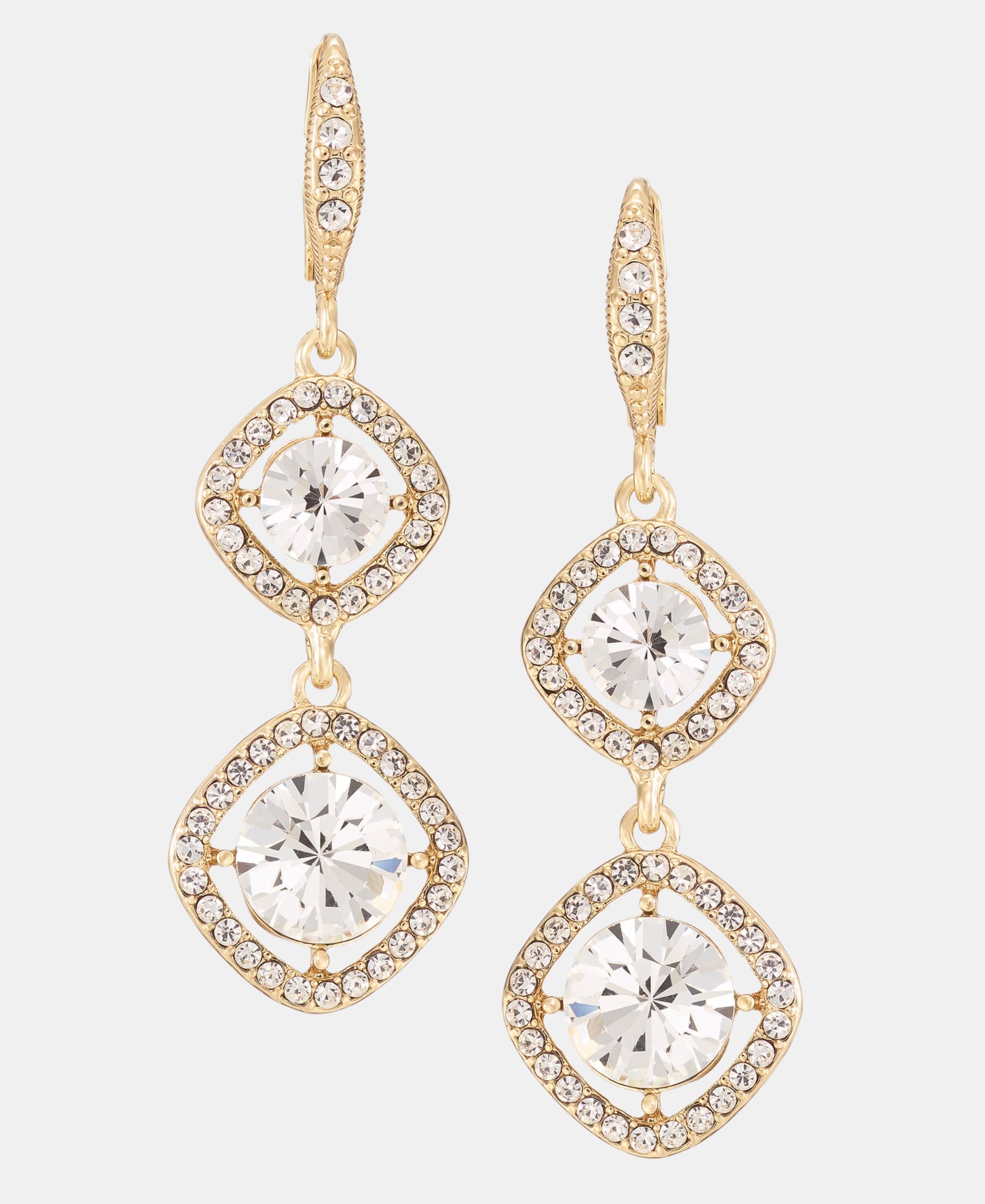 Серьги Givenchy Crystal Double Drop