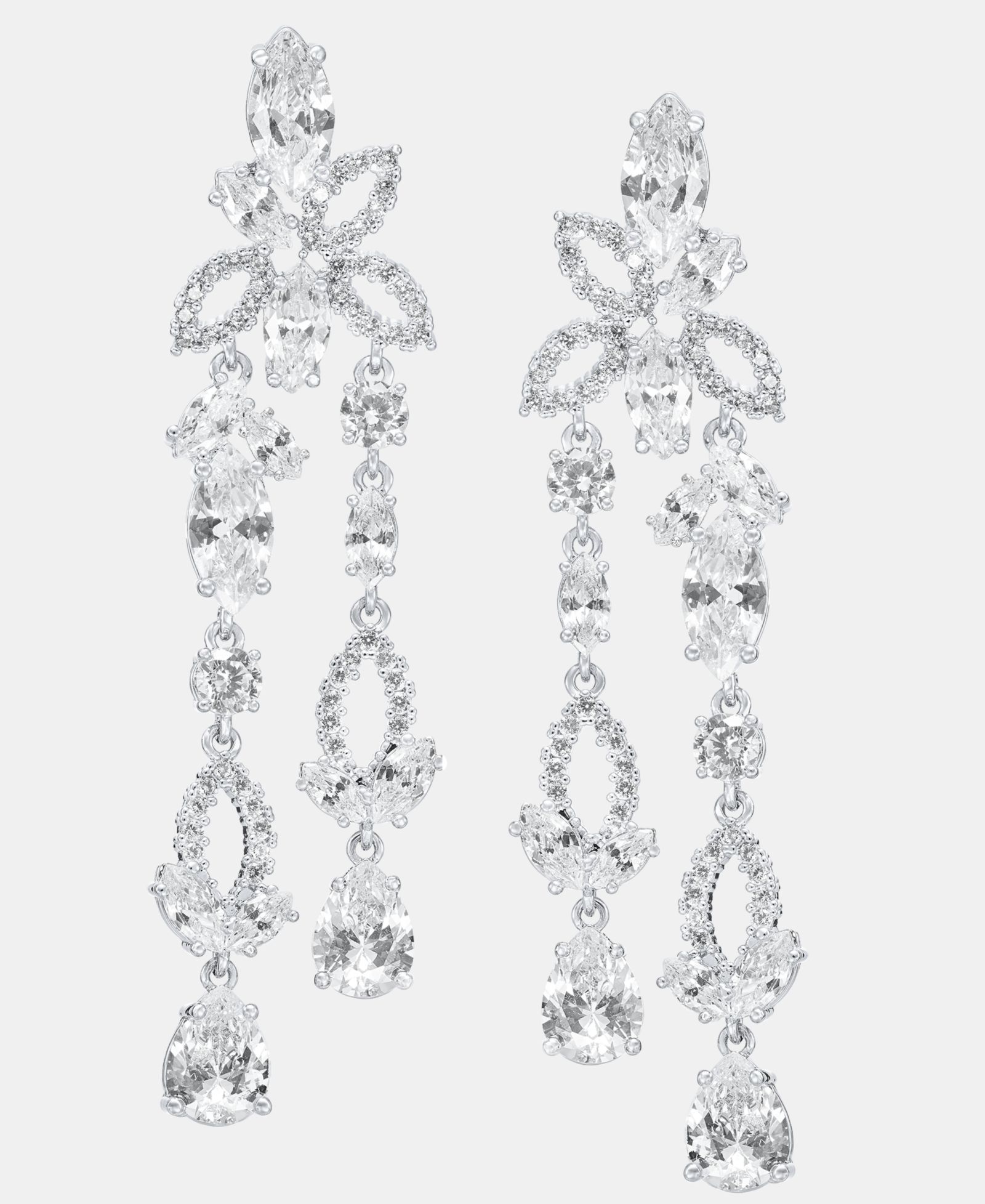 Givenchy Серьги-люстры с цирконием Viney