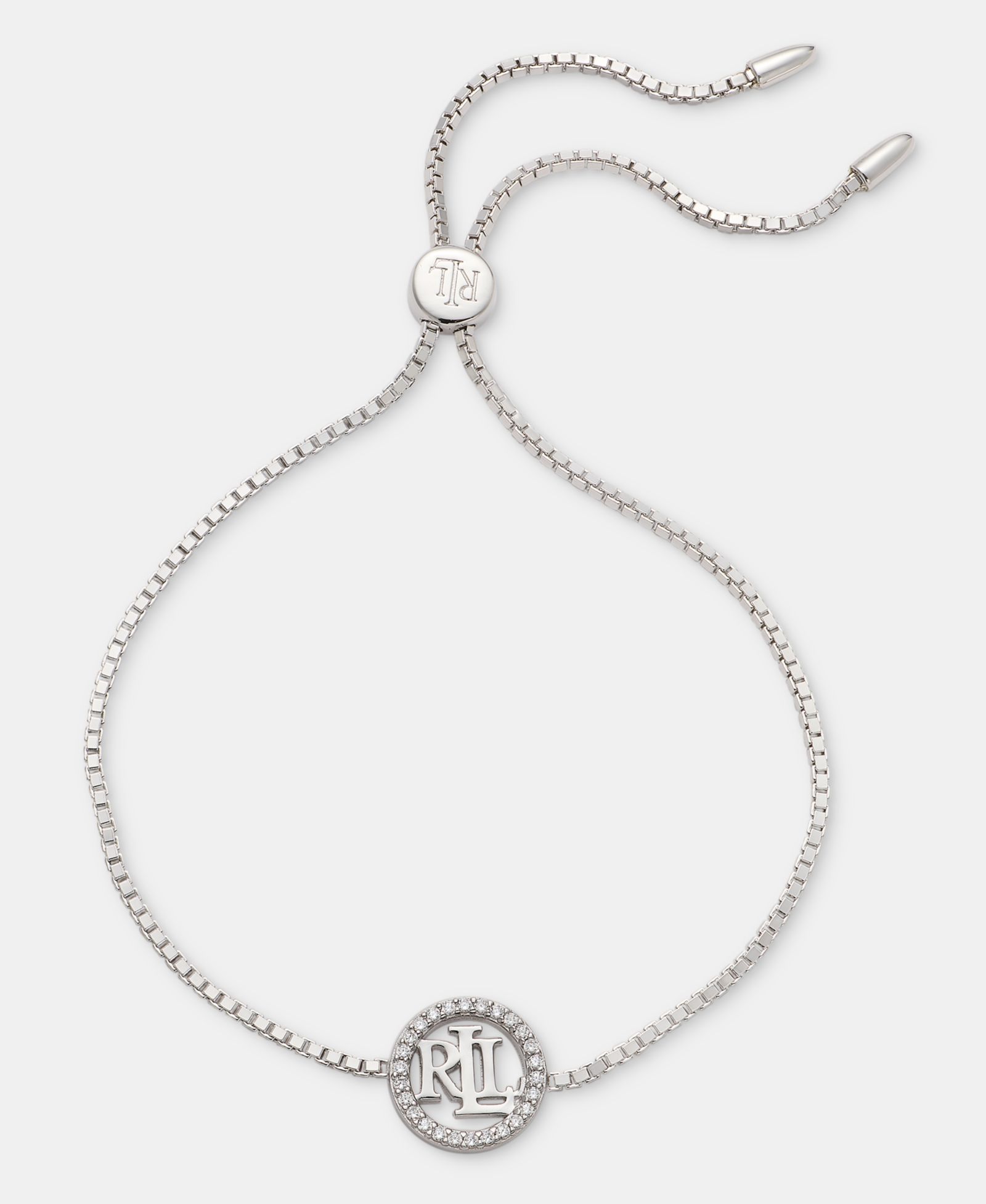 Браслет Lauren Ralph Lauren Crystal Logo Slider