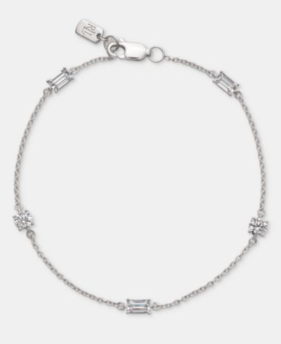 Браслет Lauren Ralph Lauren Cubic Zirconia Station Flex из Sterling Silver