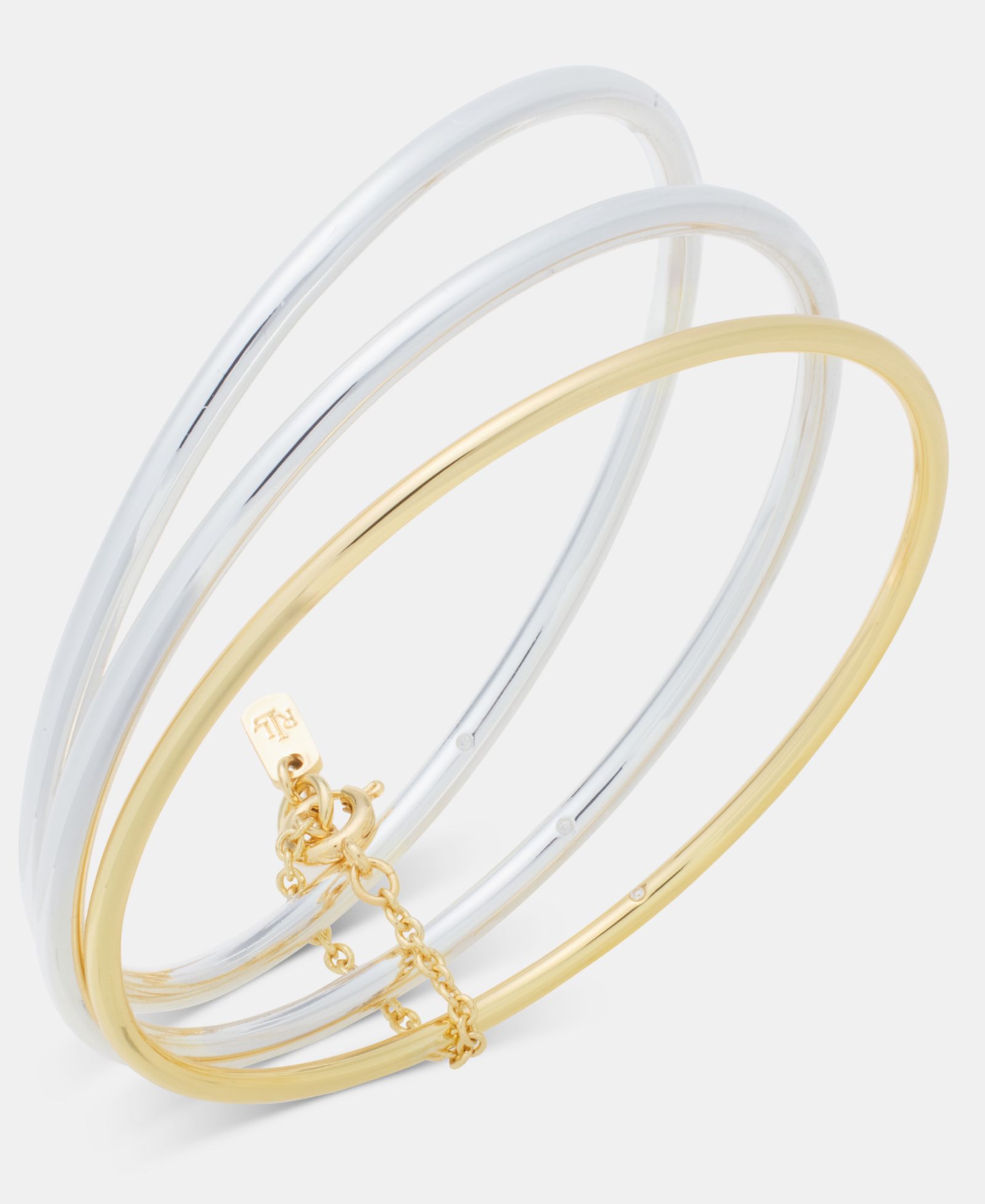Lauren Ralph Lauren Браслеты Two-Tone Bangle, набор из 3 шт.