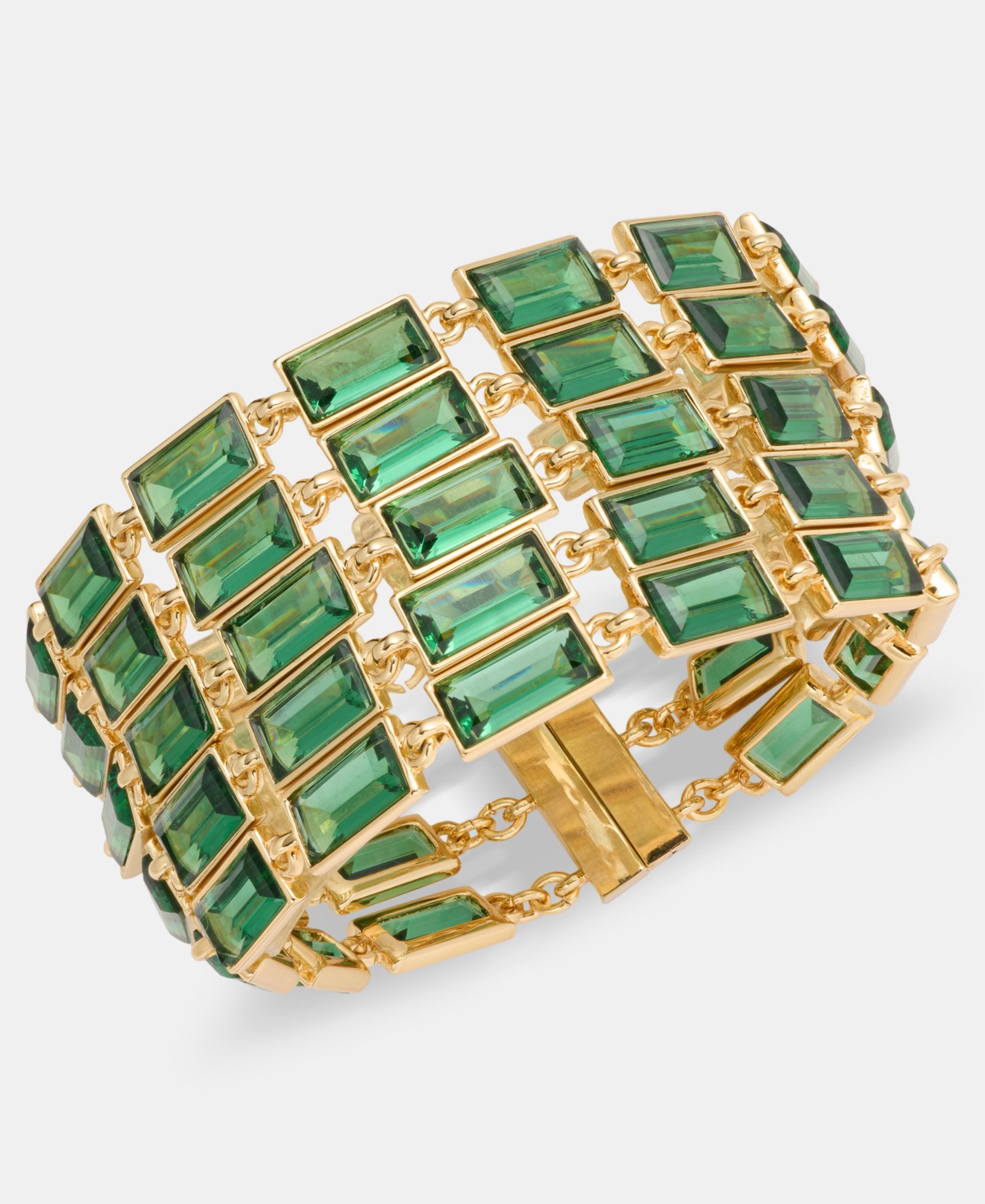 Lauren Ralph Lauren Baguette Stone Multi-Row Flex Bracelet