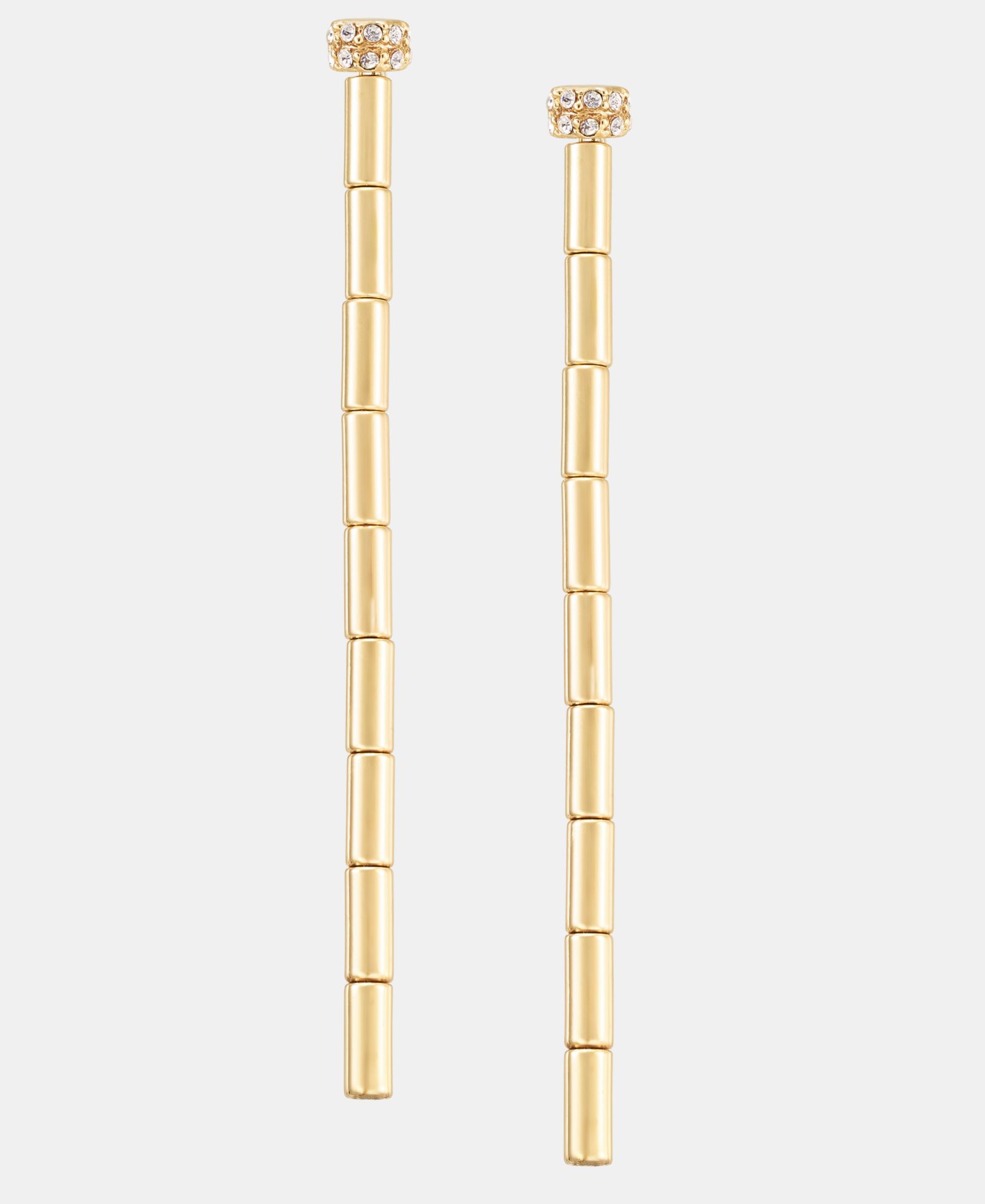 Серьги Lauren Ralph Lauren Pavé Bead Textured Linear Drop