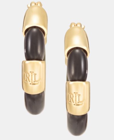 Lauren Ralph Lauren Small Color Inlay Hoop Earrings