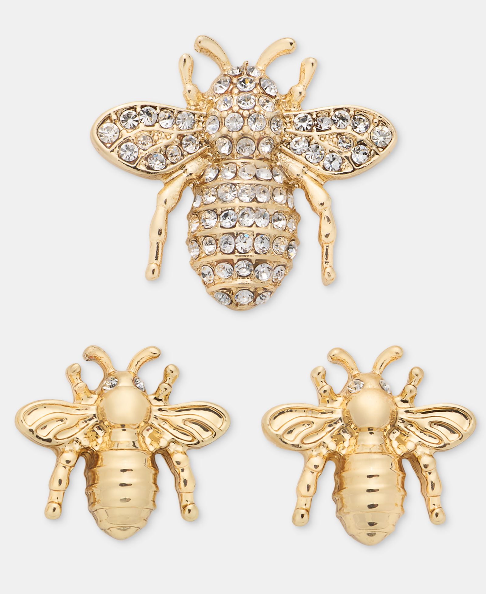 Набор значков Lauren Ralph Lauren Gold-Tone Crystal Bee 3 шт