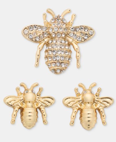 Набор значков Lauren Ralph Lauren Gold-Tone Crystal Bee 3 шт