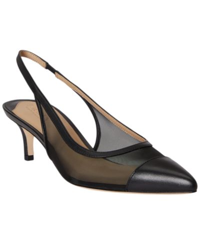 Lauren Ralph Lauren Women's Lolah Mesh and Nappa Slingback Pumps