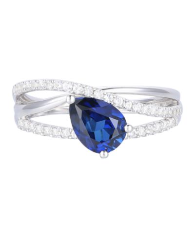 Кольцо Macy's Amethyst и White Sapphire в 14k Gold