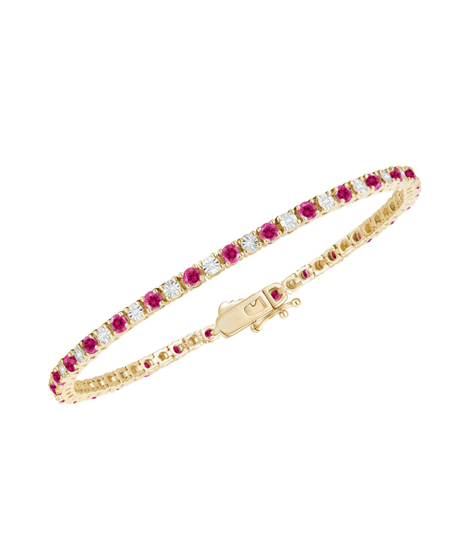 Macy's Multi-Gemstone Bracelet in 14k Gold Over Sterling Silver (Also in Sterling Silver)
