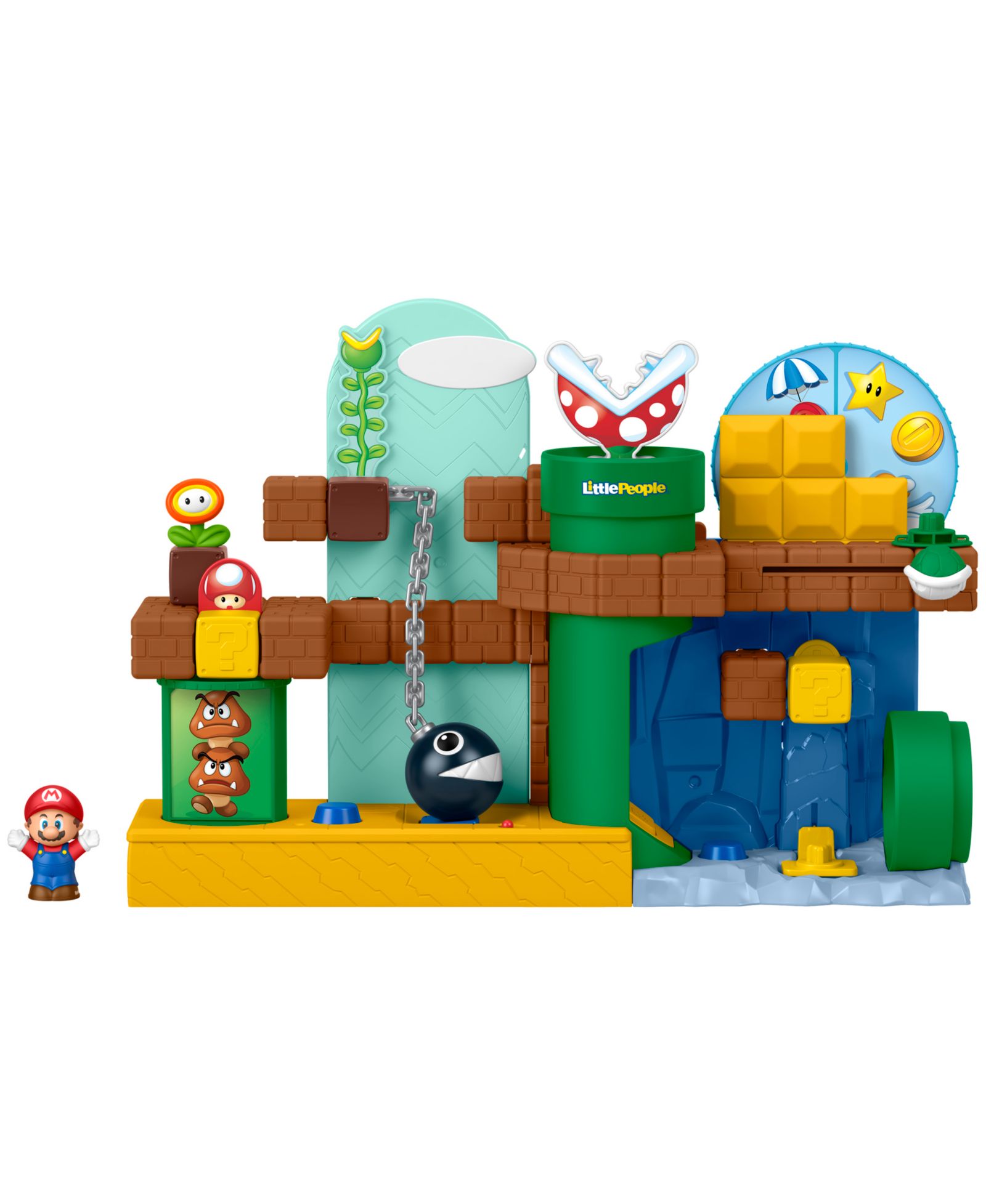 Little People Super Mario Interactive 3-Piece Playset, Ages 18 Months +