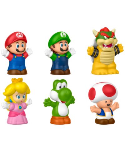 Little People Набор игрушек Fisher Price Little People My Mario Figure 6-Pack