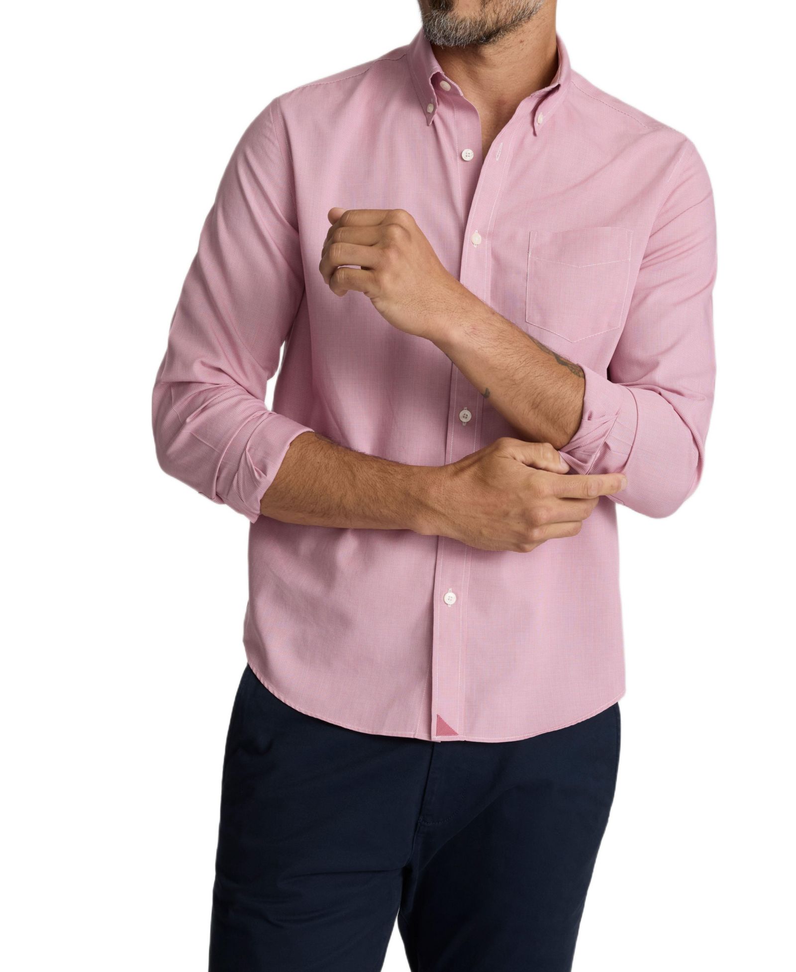 UNTUCKit Men's Regular Fit Wrinkle-Free Cadetto Button Up Shirt