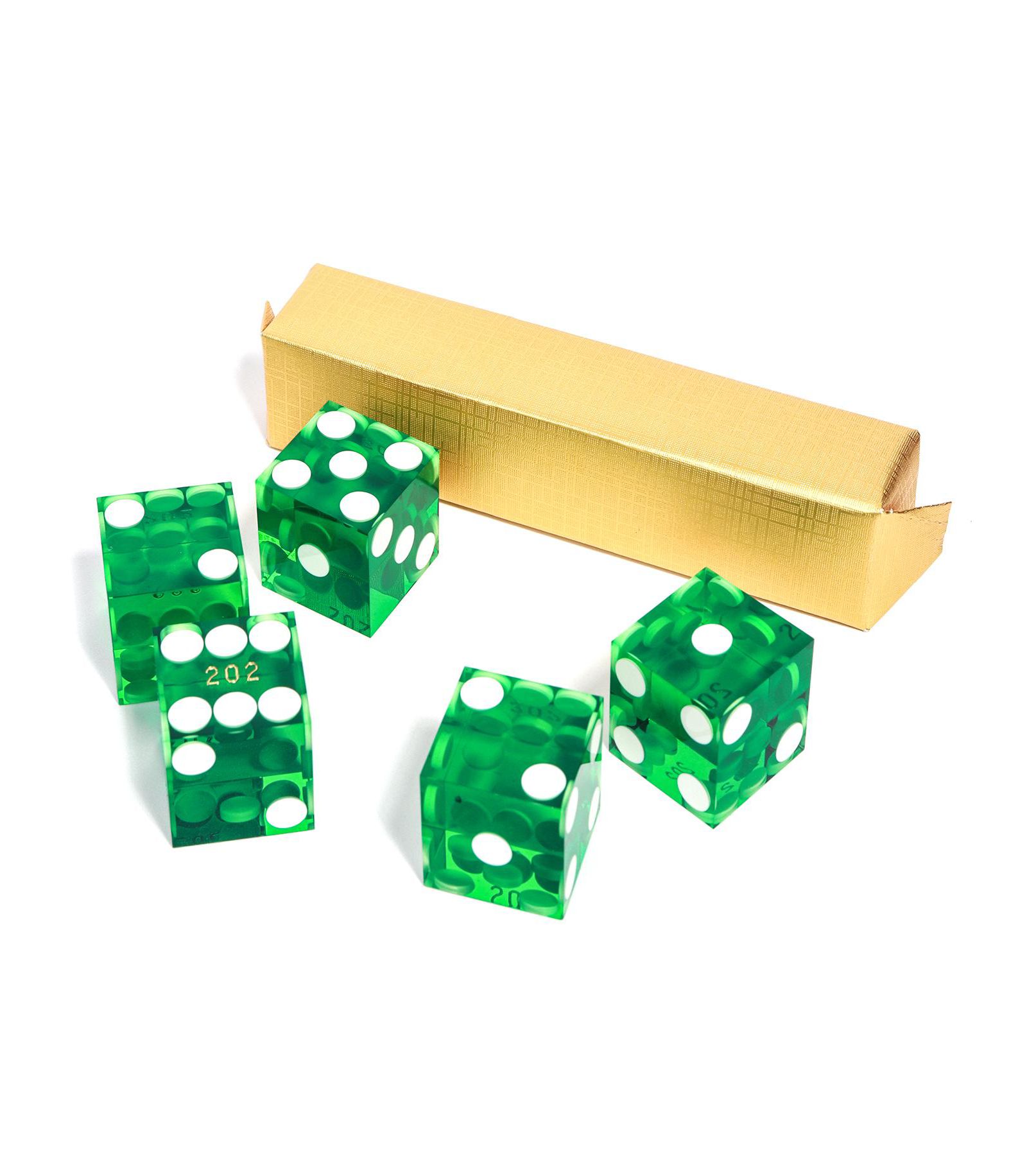 Набор костей для игры в крэпс GSE Games & Sports Expert 19mm Vegas Casino Style, 5 шт. с острыми краями