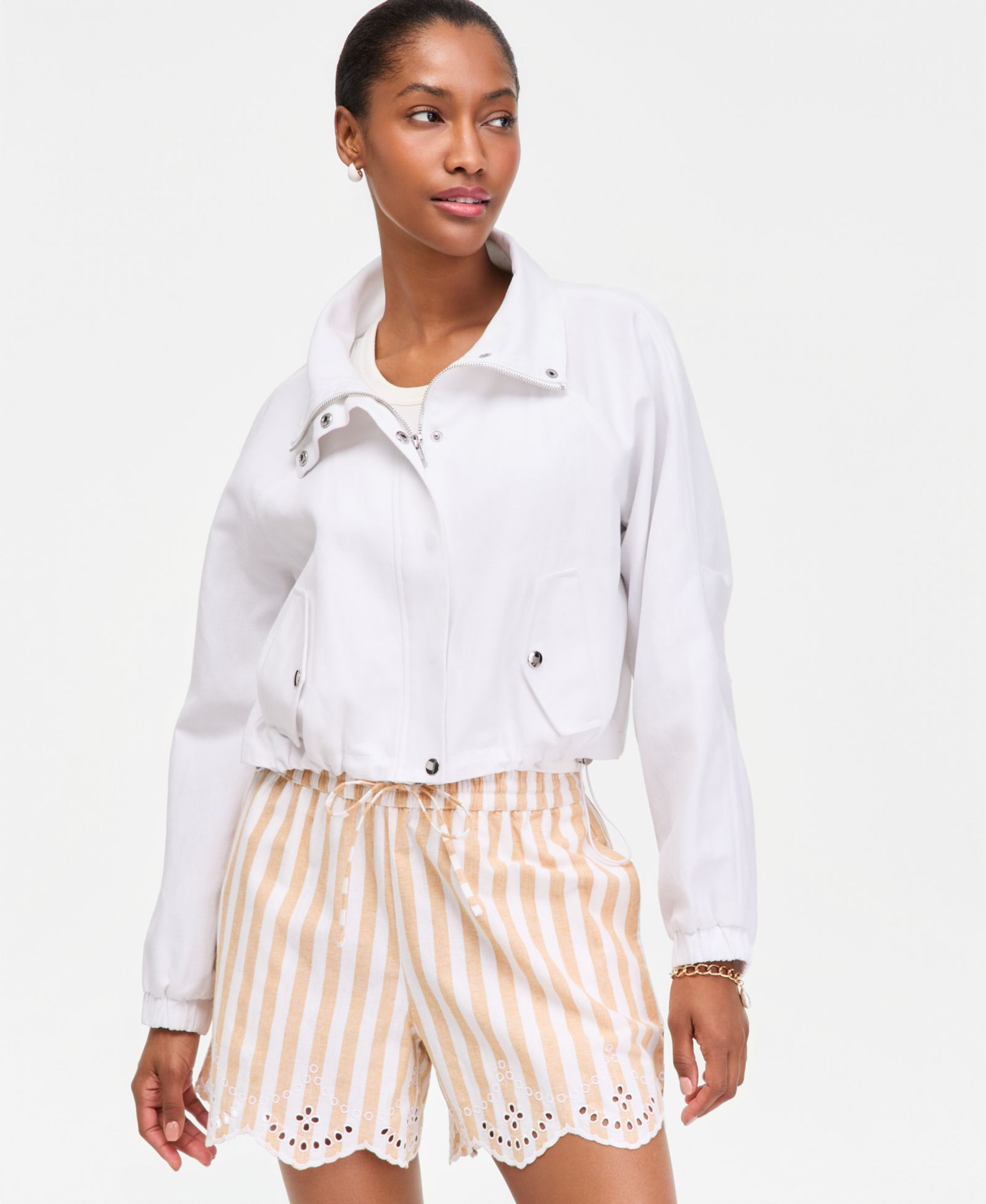 On 34th Women's Linen-Blend Utility Jacket , Macy's Exclusive