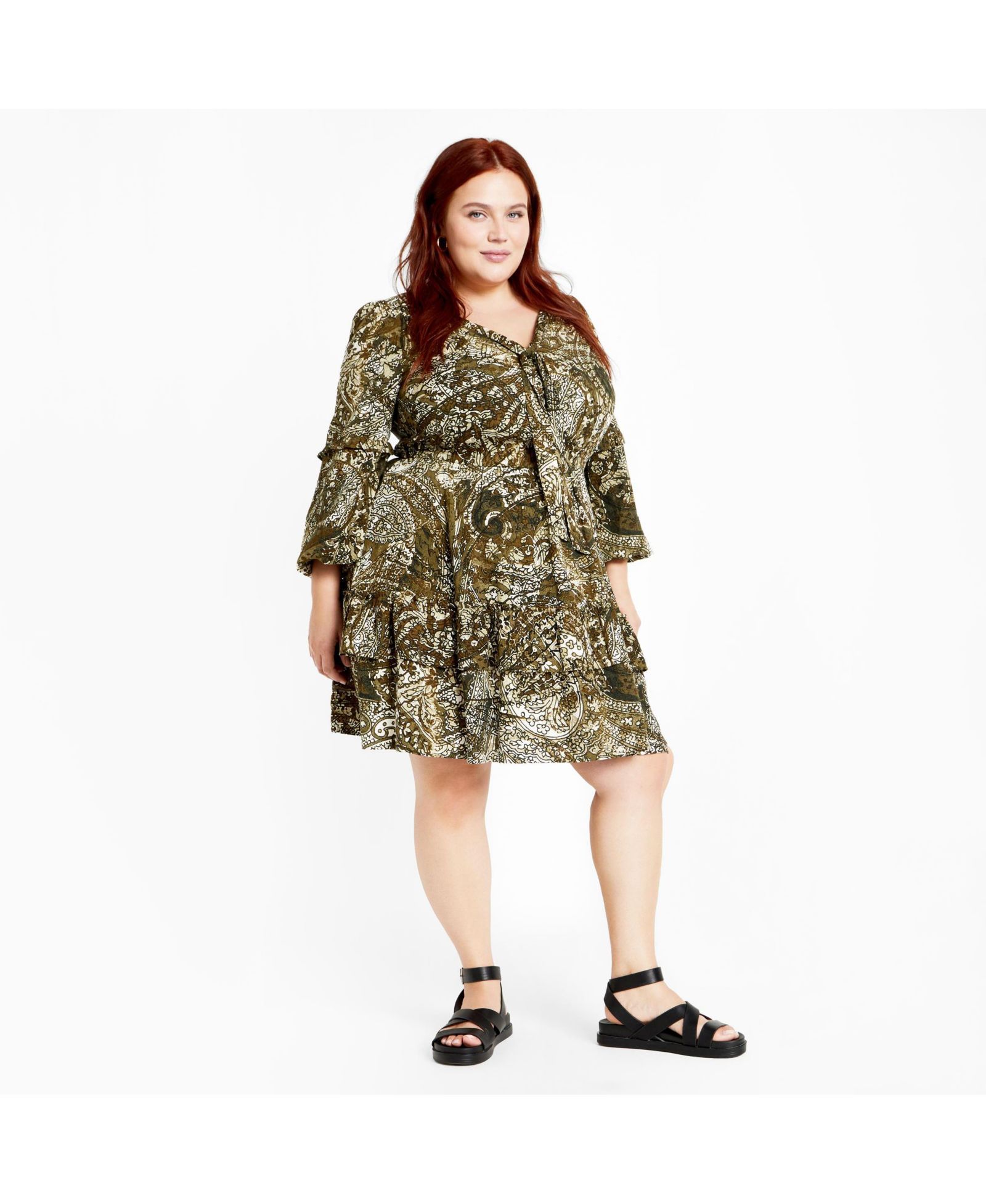 Женское платье Plus Size CITY CHIC Nicky Print