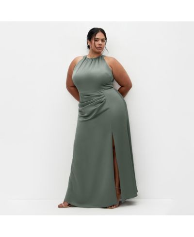 CITY CHIC Women's Celina Halter Maxi Dress