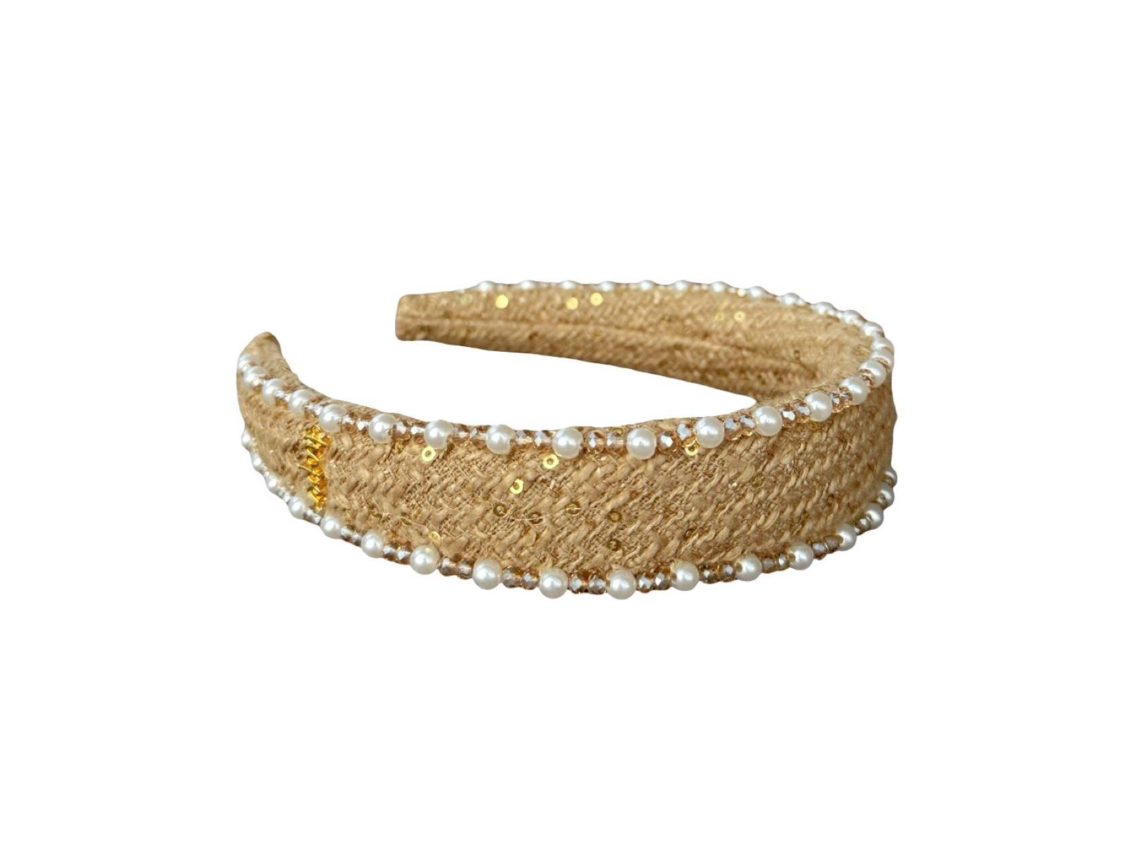 Женский классический жемчужный ободок Headbands of Hope, Tan