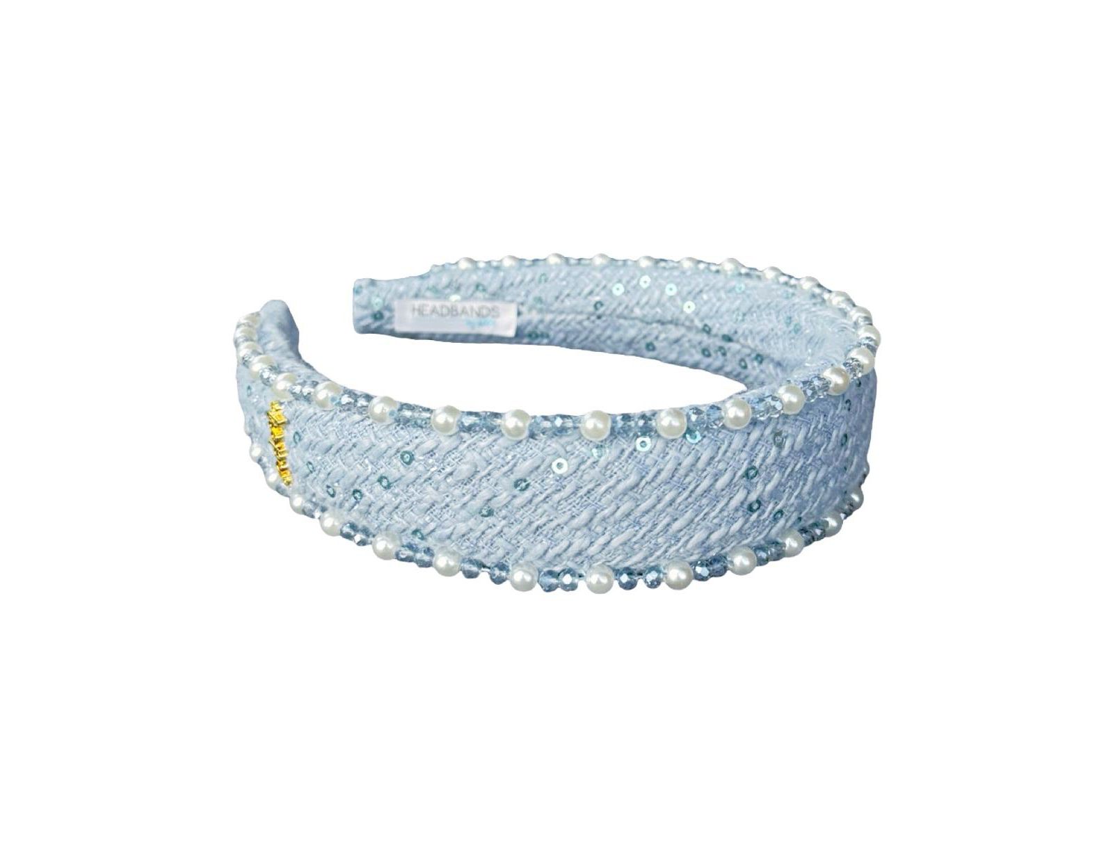Headbands of Hope Women's Classic Pearl Headband - Sky Blue