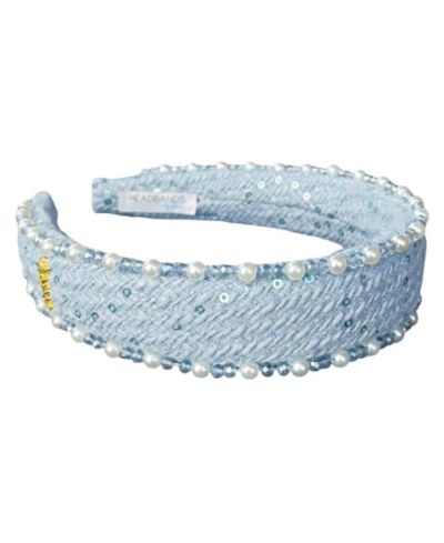 Headbands of Hope Women's Classic Pearl Headband - Sky Blue