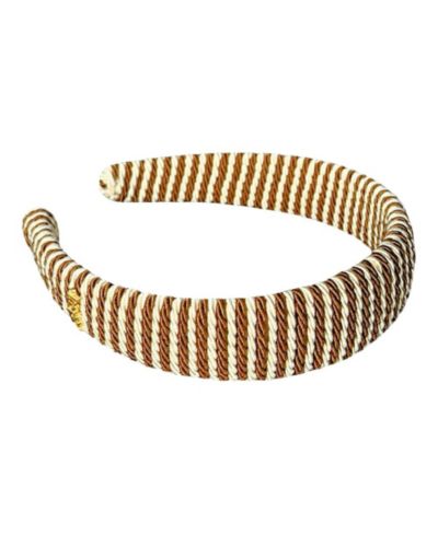Женская повязка на голову Headbands of Hope Classic Padded Rope Gold Ivory