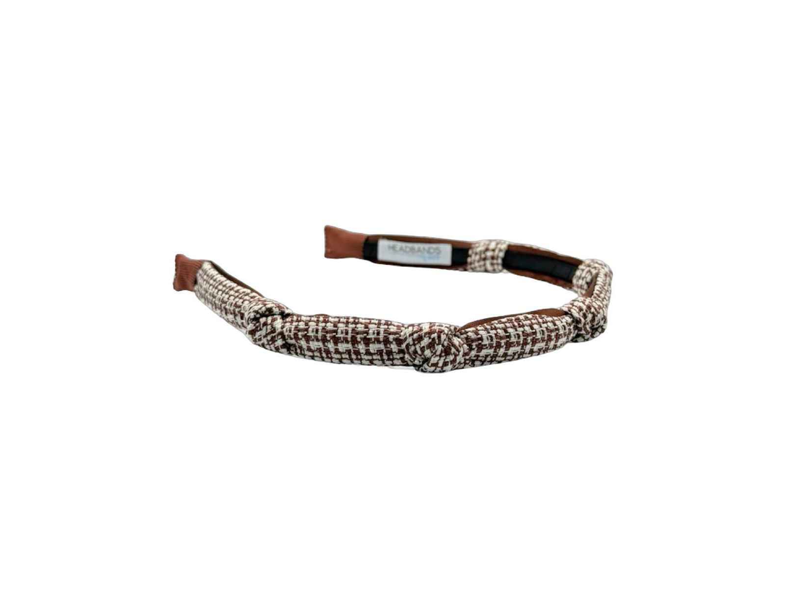 Женский твидовый ободок Headbands of Hope с узлом - Espresso Maroon