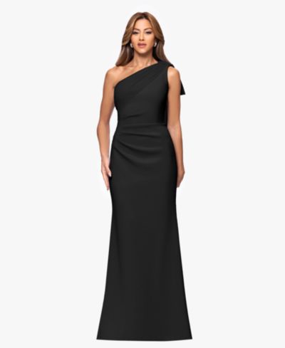 XSCAPE Women's One-Shoulder Ball Gown Dress