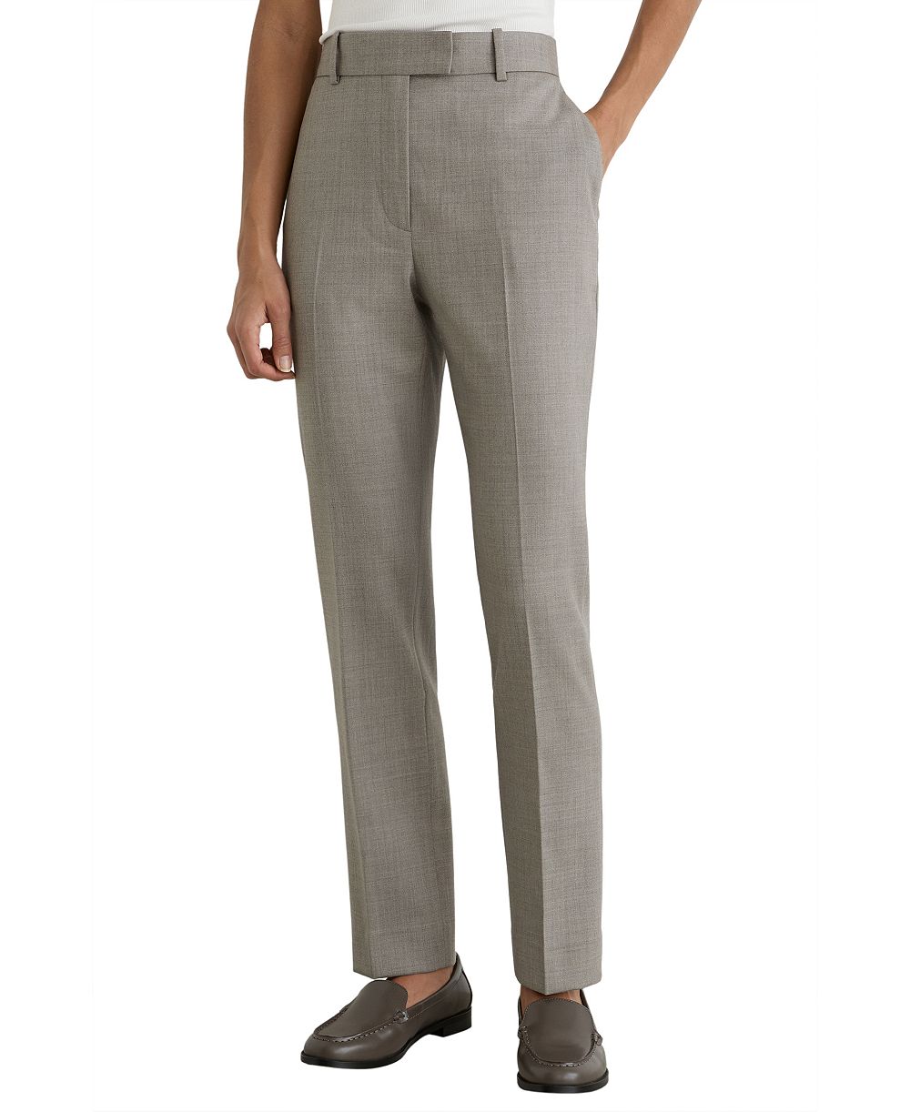 REISS Women's Darcy Wool-Blend Slim-Leg Trousers