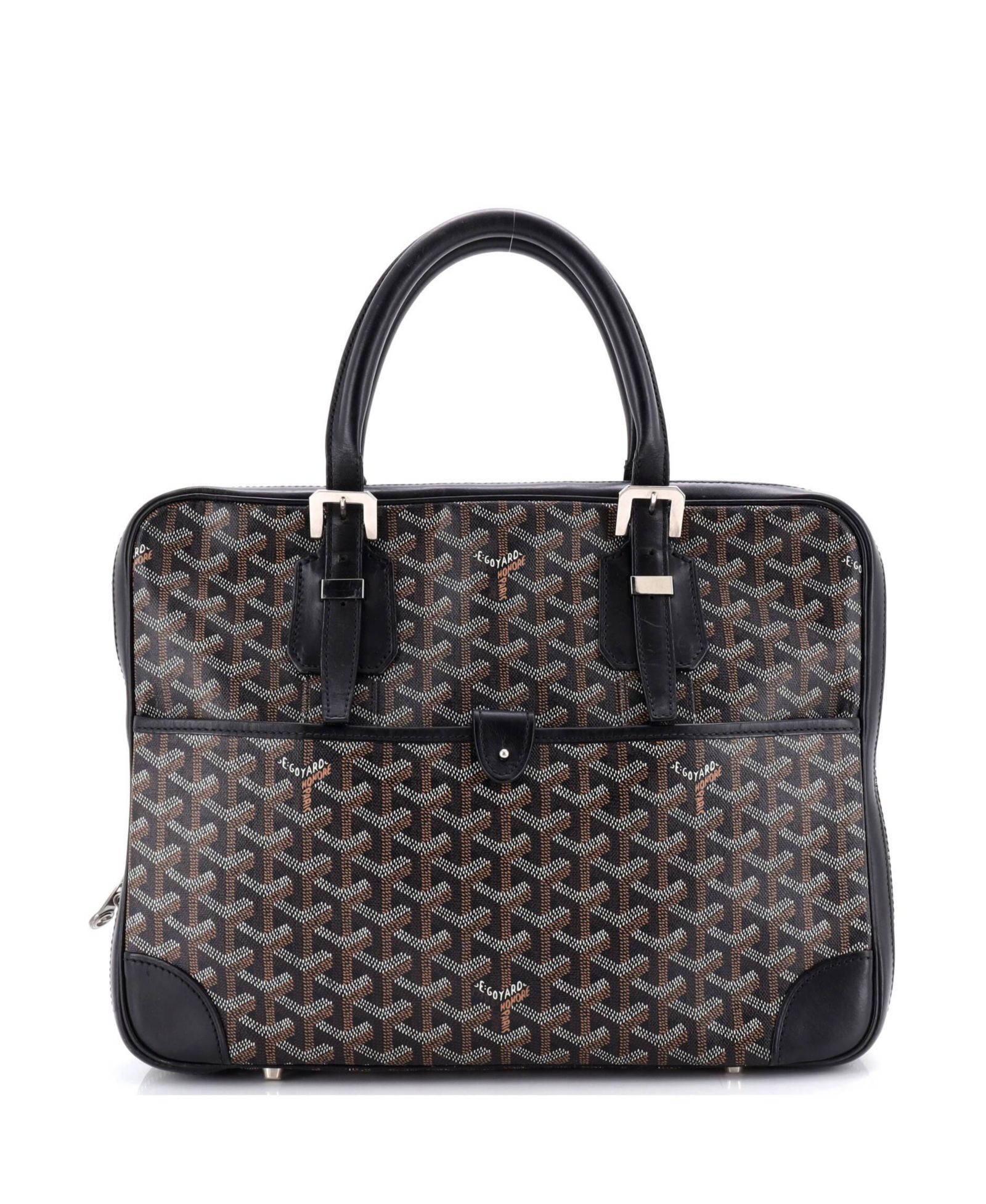 Pre-Owned Goyard PM Ambassade Briefcase Coated Canvas