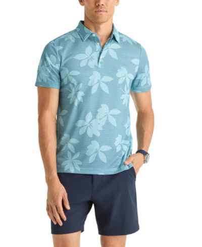 Nautica Men's Floral Print Golf Polo Shirt