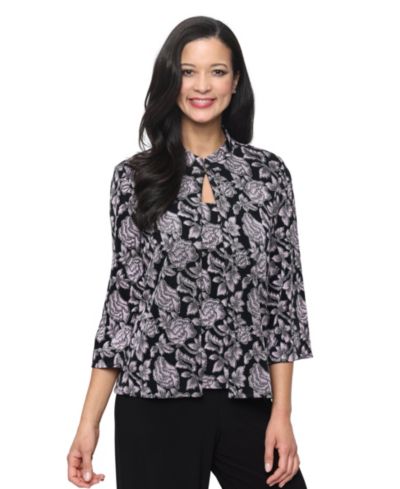 Alex Evenings Women's Scoop Neck Top