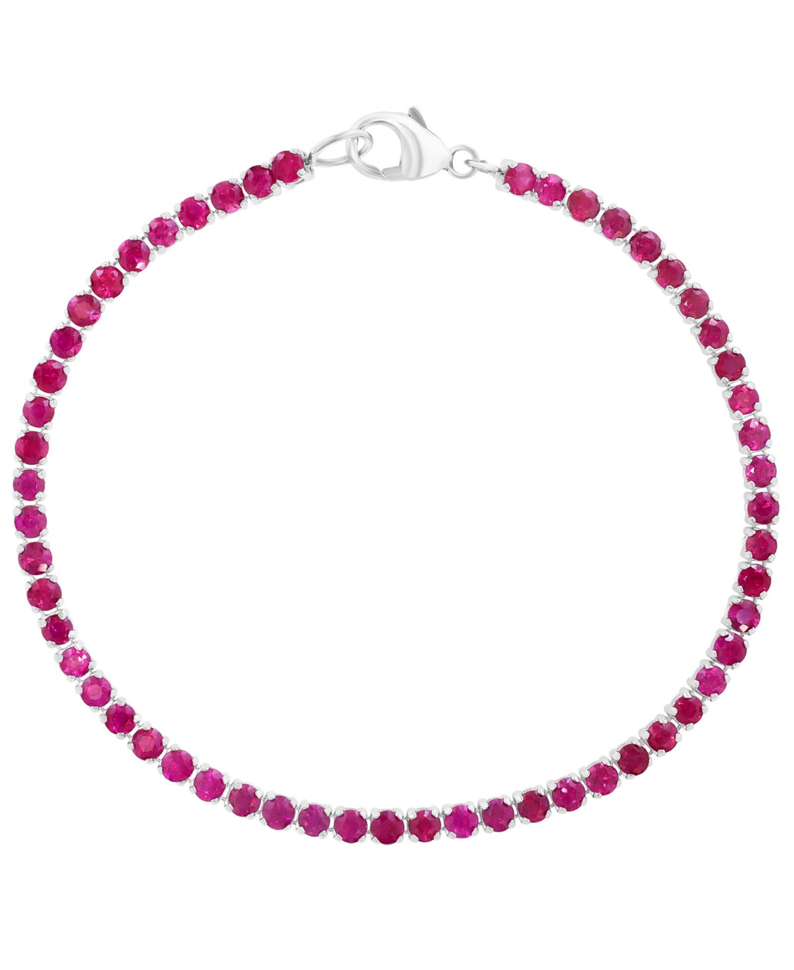 EFFY Collection Ruby (4.2 ct. t.w.) Bracelet in Sterling Silver (Also Available in Sapphire)