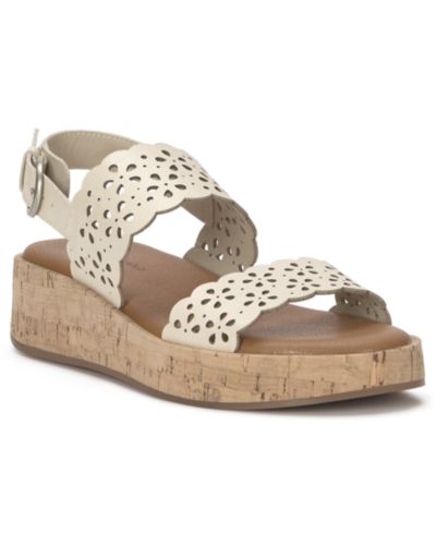 Lucky Brand Women's Elsie Double Band Wedge Sandals