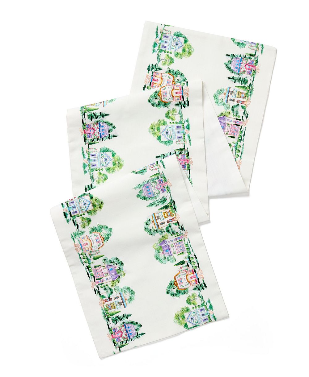 Скатерть-раннер Lenox Spice Village Embroidered, 14" x 70"