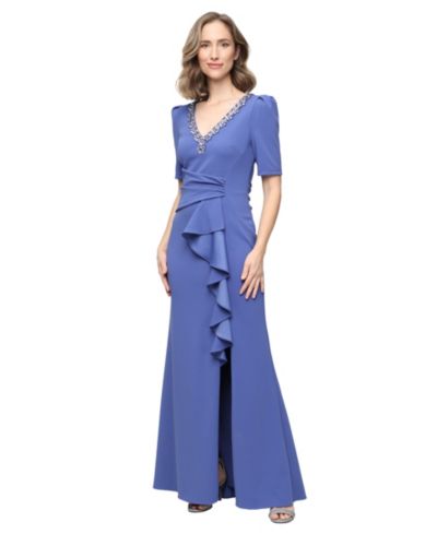 Alex Evenings Women's Embellished V-Neck Ball Gown