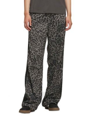 adidas Women's Dayready High-Rise Wide-Leg Leopard-Print Pants