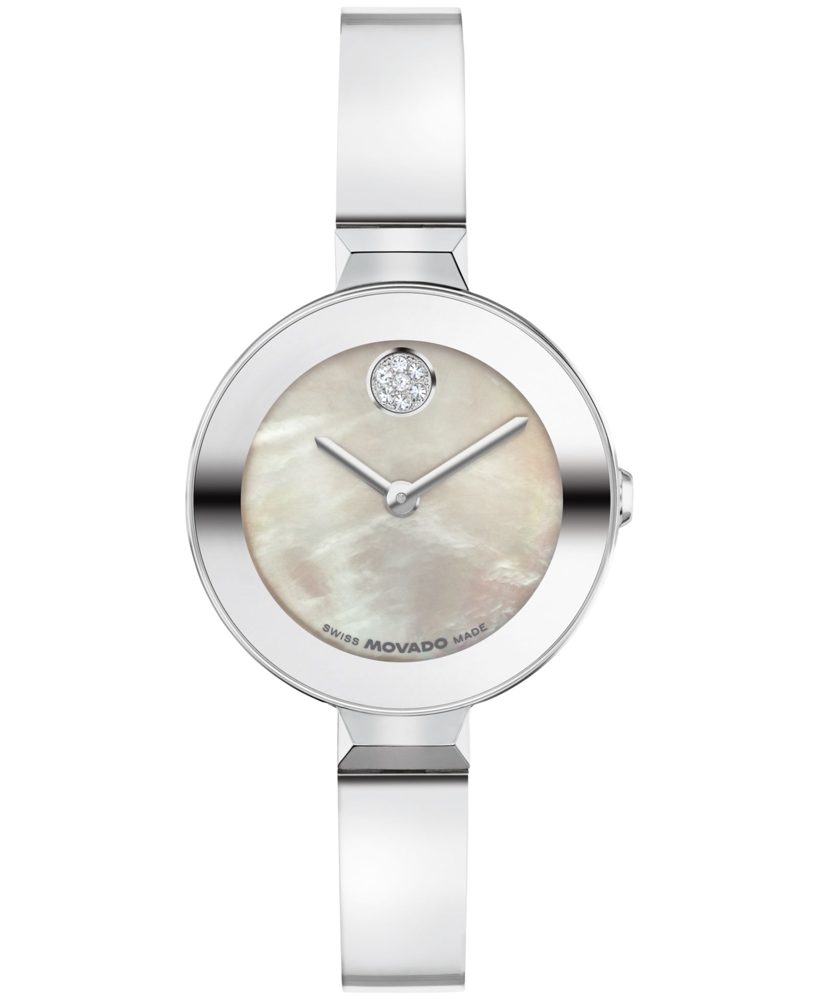 Часы Movado Women's Bold Bangle Swiss Quartz Stainless Steel, 28mm