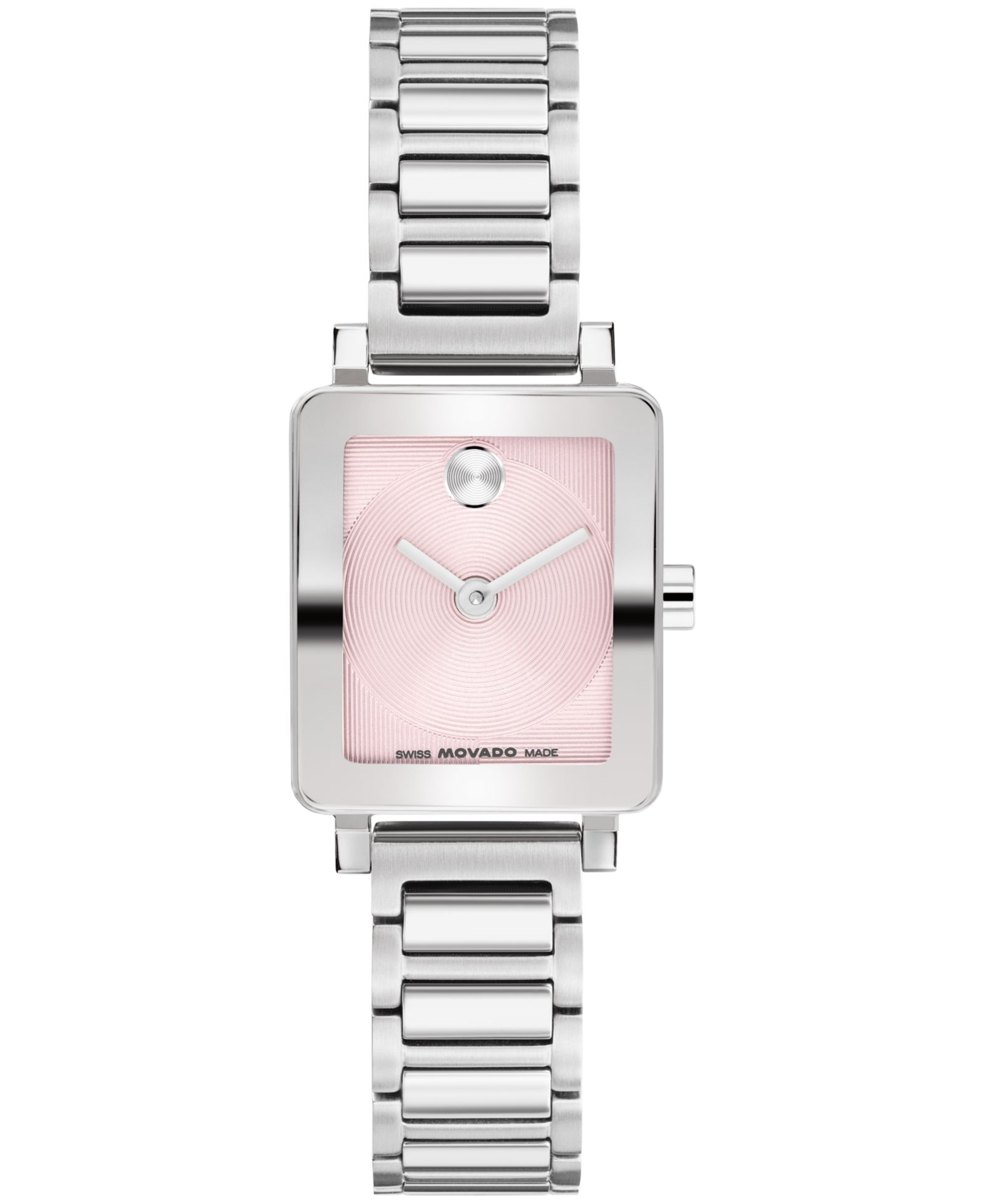 Женские часы Movado Bold Evolution 2.0 Mini Tank Swiss Quartz Stainless Steel 20x23mm